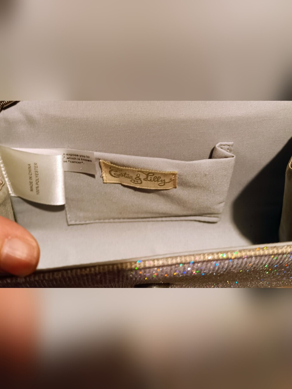 🍏Estee & Lily Cloche Purse With Crossbody Chain - Picture 3 of 8